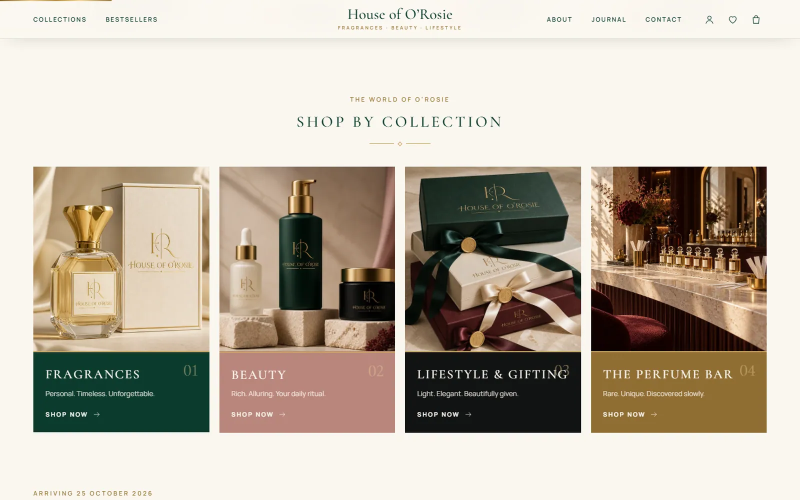 House of Orosie: Collections and featured fragrances